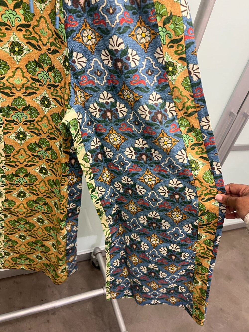 ALEMAIS Ali Spliced Floral Print Linen Pants NWT - Picture 7 of 7